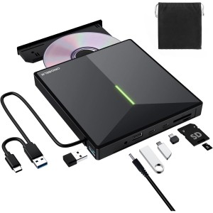 ORIGBELIE 6-in-1 Hub CD/DVD Drive