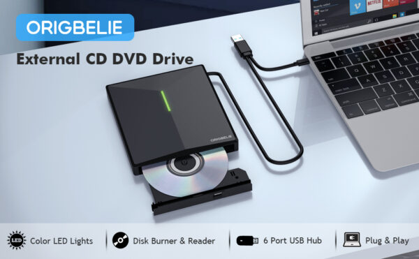Dvd Rig ORIGBELIE External CD/DVD Drives Premium Online Website - ORIGBELIE ...